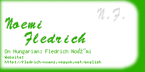 noemi fledrich business card